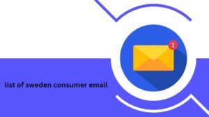 list of sweden consumer email